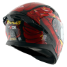 Kask integralny Axor Apex - Venomous czarno-czerwony połysk