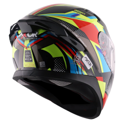 Kask integralny Axor Apex — żywy czarny, neonowożółty połysk