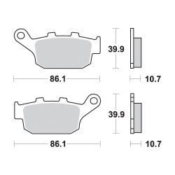 AP Racing SR Supersport sintry zadné brzdové doštičky - 214SR