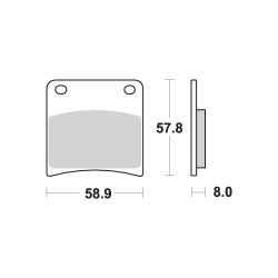 AP Racing Sinter Disc Pad Front -   220SF