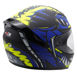 Kask integralny Axor Rage - Python niebiesko-żółty czarny mat