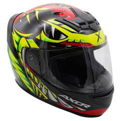 Kask integralny Axor Rage - Python czerwono-żółto-czarny połysk