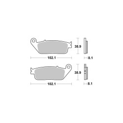 AP-Racing Disc Pad Organic 227