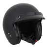 Otwarty kask Stealth z tarczą, czarny mat