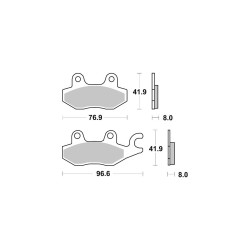 AP-Racing Disc Pad Organic 238