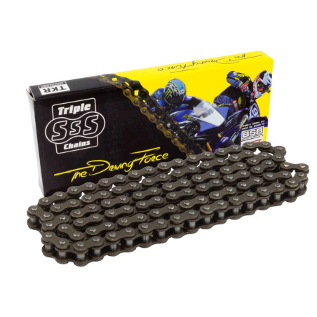 Triple S Heavy Duty 25H-98 Link Cam Chain - Black