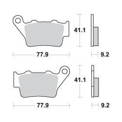 AP Racing Sinter brzdové destičky zadní-  275SR