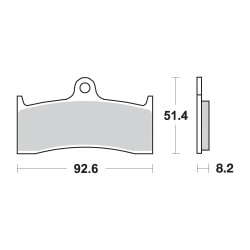 AP Racing Sinter Disc Pad Front -   276SF