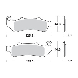 AP Racing Sinter Disc Pad Front -   285SF