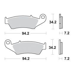 AP Racing Sinter Disc Pad Front -   294SF