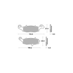 AP-Racing Disc Pad Organic 305