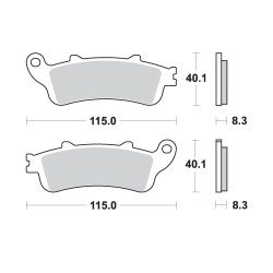 Spiekowe klocki hamulcowe AP Racing SF Supersport 336SR