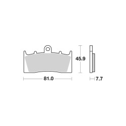 AP Racing Sinter Disc Pad Front - 343SF