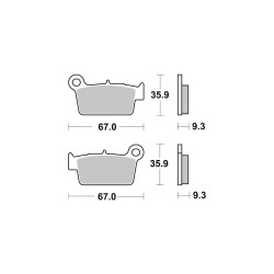 AP-Racing Disc Pad Offroad Sinter Soutěž  390