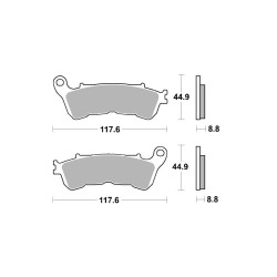 AP Racing SF Supersport sintry predné brzdové doštičky- 428SF