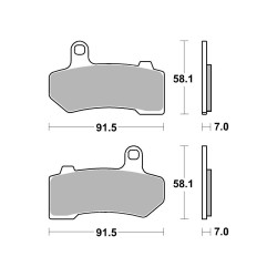 AP Racing Sinter Disc Pad Front - 430SF