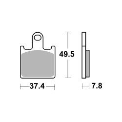 AP Racing Sinter Disc Pad Front - 438SF