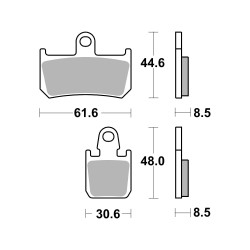 AP Racing Sinter Disc Pad Front - 439SF