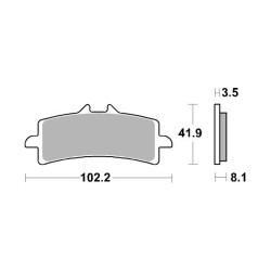 AP Racing SF Supersport sintry predné brzdové doštičky 441SF