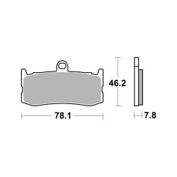 AP Racing Sinter Disc Pad Front -   464SF