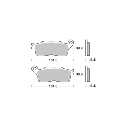 AP-Racing Disc Pad Sinter Zadní  492