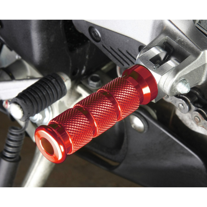 BikeTek Alloy Round Sports stupačkách Ducati Rider Red