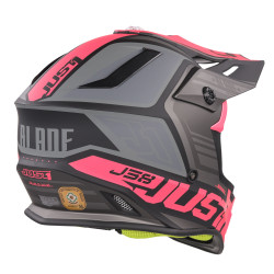 Just1 J38 MX prilba Blade fluo fuchsiová/čierna mat