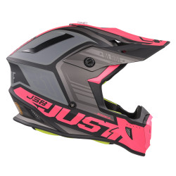 Just1 J38 MX prilba Blade fluo fuchsiová/čierna mat