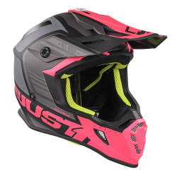 Just1 J38 MX prilba Blade fluo fuchsiová/čierna mat