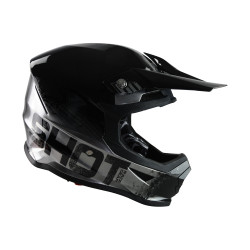 Kask MX Shot Furious Coalition Srebrny Chrom