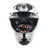 Kask MX Shot Furious Coalition Srebrny Chrom