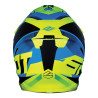 Kask MX Shot Furious Ultimate Niebieski Neonowo-Żółty Połysk