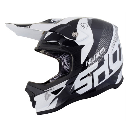 Kask dziecięcy Shot Furious MX Ultimate czarno-biały