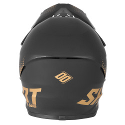 Kask Shot Furious MX dla dorosłych - surowy czarny/złoty mat