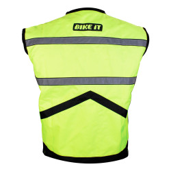 Bike It Metro Hi-Vis reflexné moto zelená vesta