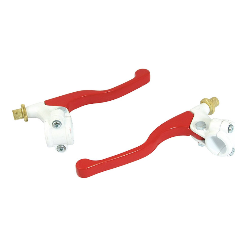 Bike To Lever Universal Short Red Páka / White Perch (bez Mirror Boss)