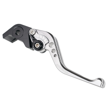 BikeTek Nastavitelný CNC Lever Short Brake - Titanium / Black Adjuster -   B58S