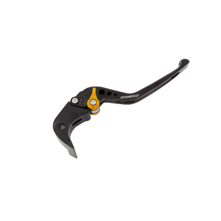 BikeTek nastavitelná CNC Brzdová páčka Long - Black / Gold Adjuster -   B66