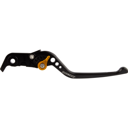 BikeTek nastavitelná CNC Brzdová páčka Long - Black / Gold Adjuster -   B76