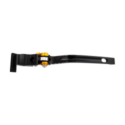 BikeTek Nastaviteľný CNC Lever Long Brake - Black / Gold Adjuster - B86