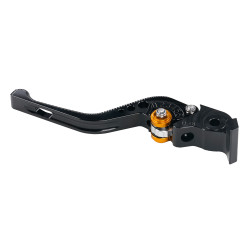 BikeTek Nastaviteľný CNC Lever Short Brake - Black / Gold Adjuster - B86S