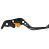 BikeTek Nastaviteľný CNC Lever Short Brake - Black / Gold Adjuster - B86S