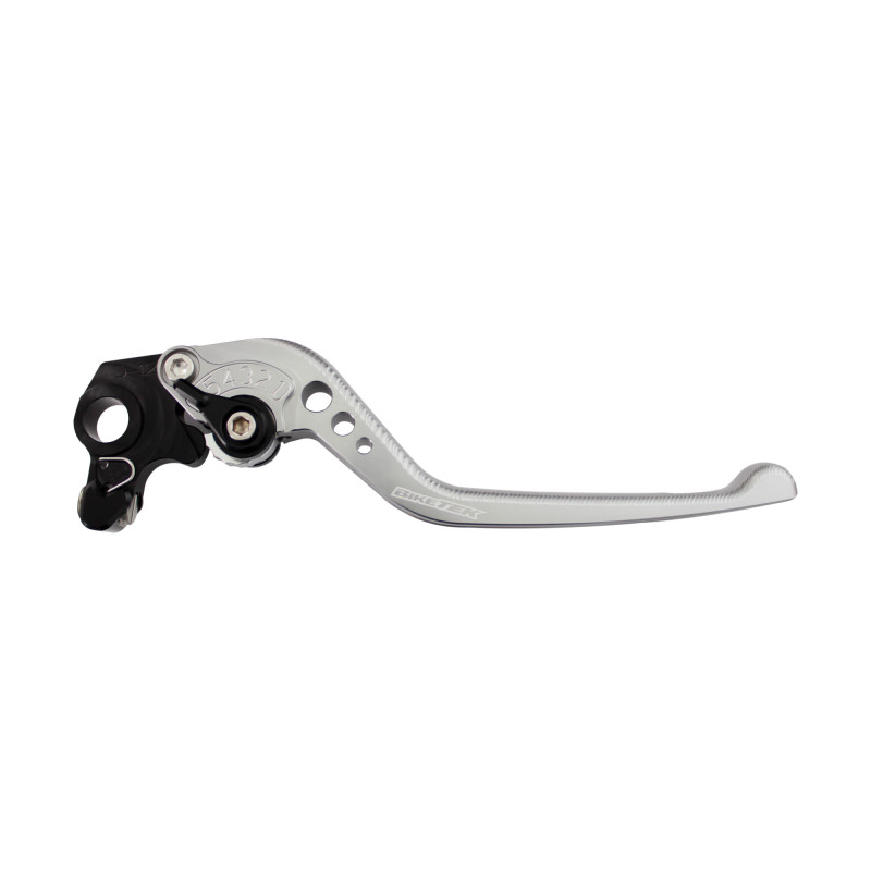 BikeTek Nastaviteľný CNC Lever Long Brake - Titanium / Black Adjuster - B88