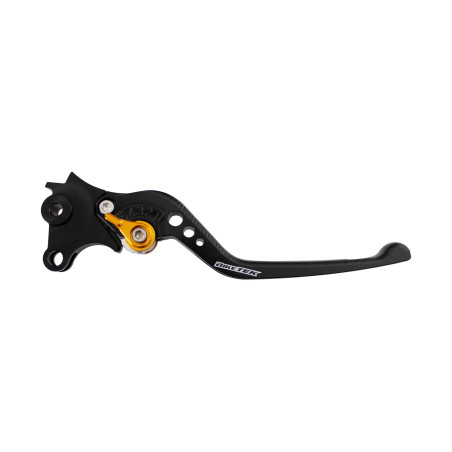 BikeTek Nastaviteľný CNC Lever Long Brake - Black / Gold Adjuster - B98