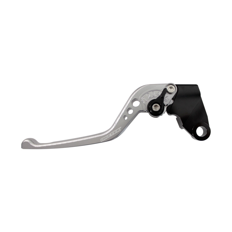 BikeTek Nastaviteľný CNC Lever Long spojka - Titanium / Black Adjuster - C105