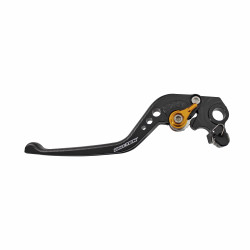 BikeTek Nastavitelný CNC Lever Long Clutch - Black / Gold Adjuster -   C111