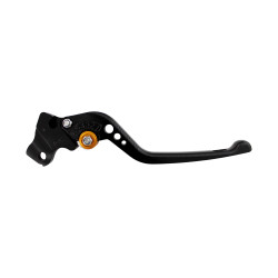 BikeTek Nastaviteľný CNC Lever Long Clutch - Black / Gold Adjuster - C113