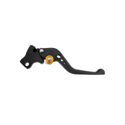 BikeTek Nastaviteľný CNC Lever Short Clutch - Black / Gold Adjuster - C113S