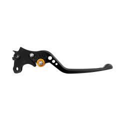 BikeTek Nastaviteľný CNC Lever Long Clutch - Black / Gold Adjuster - C117