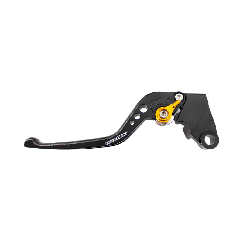 BikeTek Nastaviteľný CNC Lever Long Clutch - Black / Gold Adjuster - C119